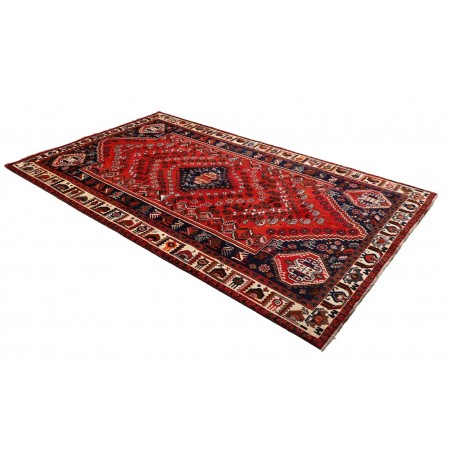 Tappeto Shiraz Persia marrone blu 165x277