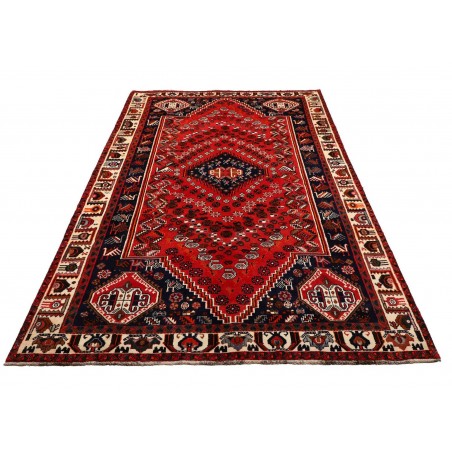 Tappeto Shiraz Persia marrone blu 165x277