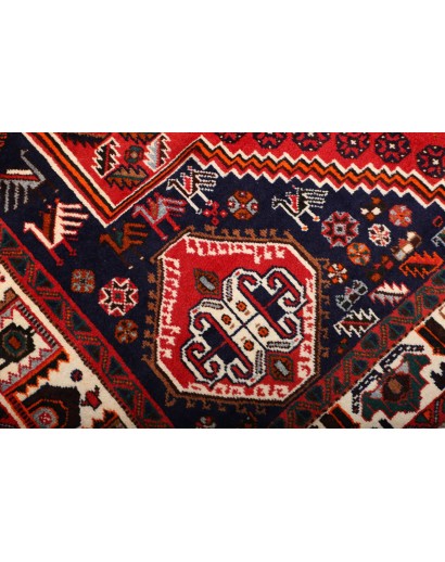 Tappeto Shiraz Persia marrone blu 165x277