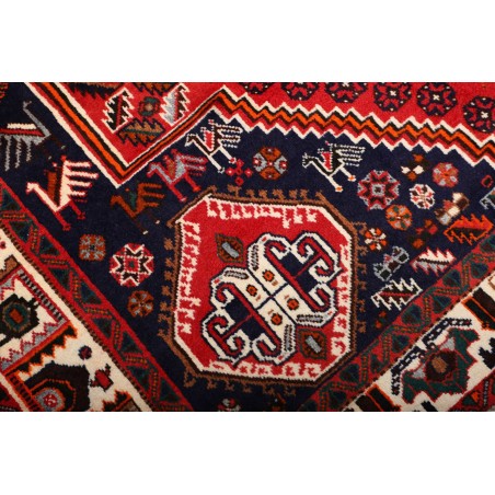 Tappeto Shiraz Persia marrone blu 165x277