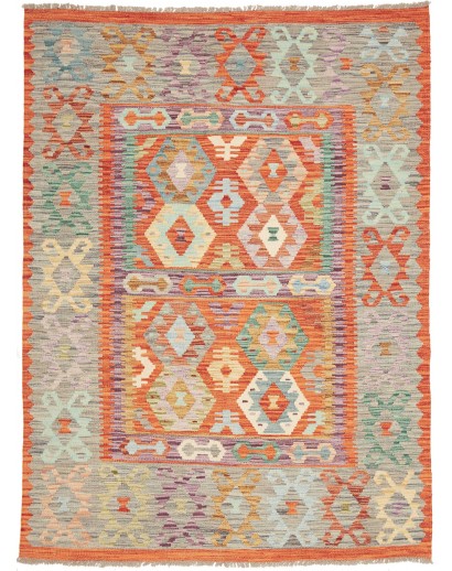 Tappeto Kilim Afghanistan marrone 146x198