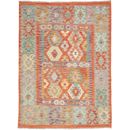 Tappeto Kilim Afghanistan marrone 146x198