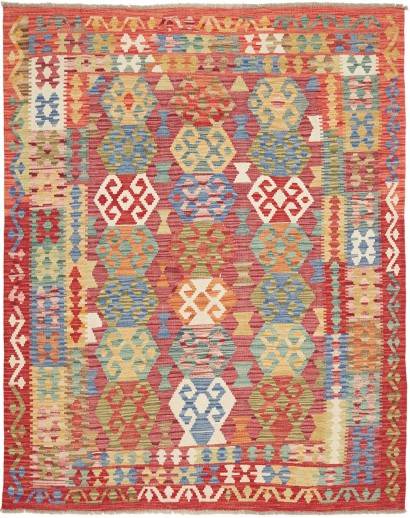 Tappeto Kilim Afghanistan marrone 154x195