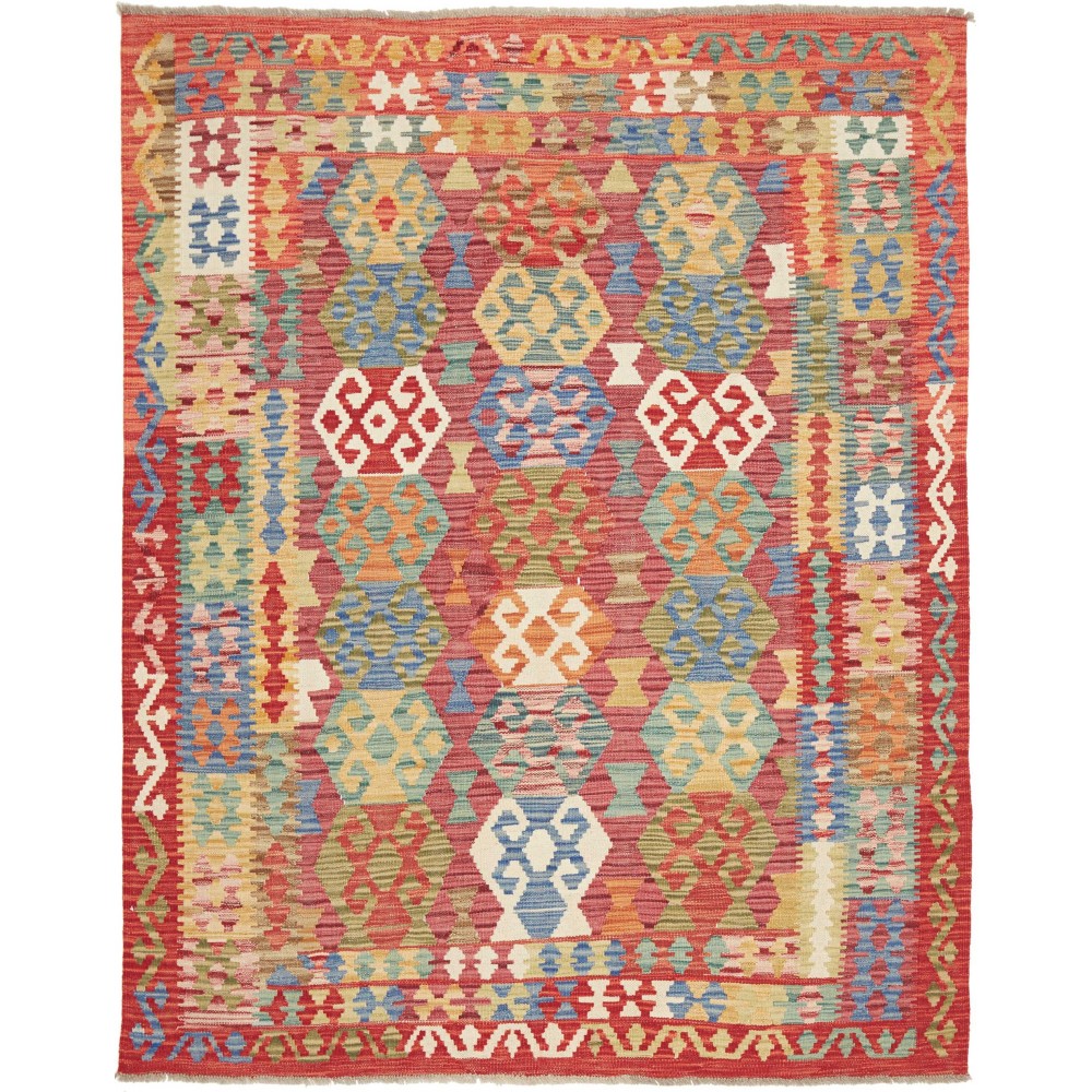 Tappeto Kilim Afghanistan marrone 154x195 Tappeto Kilim Afghanistan marrone 154x195