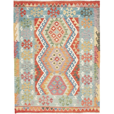 Tappeto Kilim Afghanistan marrone rosso 153x195