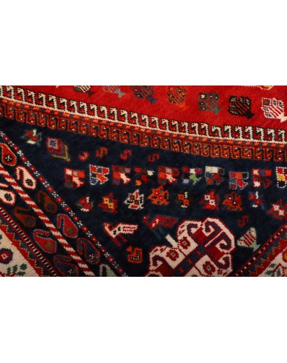 Tappeto Shiraz Persia marrone blu 170x262