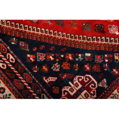 Tappeto Shiraz Persia marrone blu 170x262