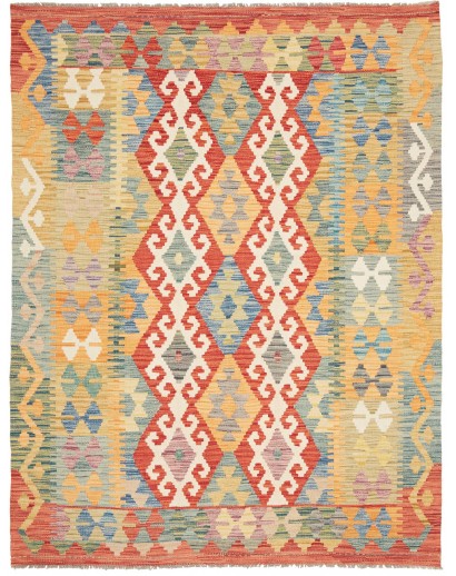 Tappeto Kilim Afghanistan marrone 153x202
