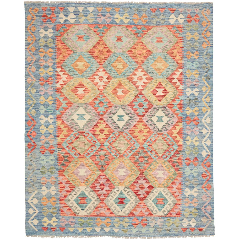 Tappeto Kilim Afghanistan marrone beige 160x197 Tappeto Kilim Afghanistan marrone beige 160x197