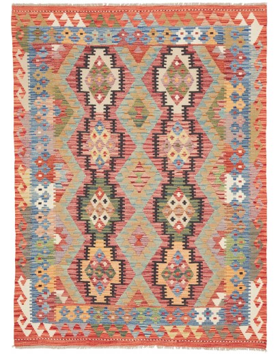 Tappeto Kilim Afghanistan marrone 147x197