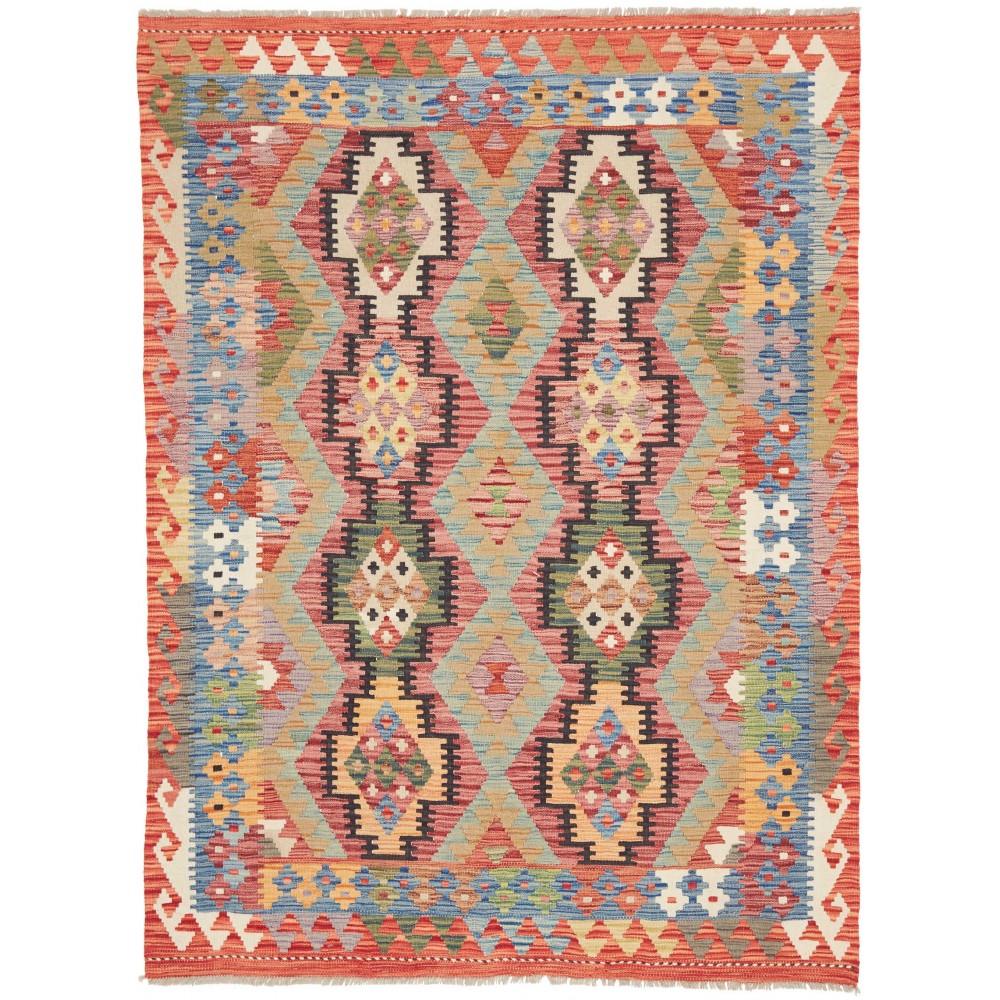 Tappeto Kilim Afghanistan marrone 147x197 Tappeto Kilim Afghanistan marrone 147x197