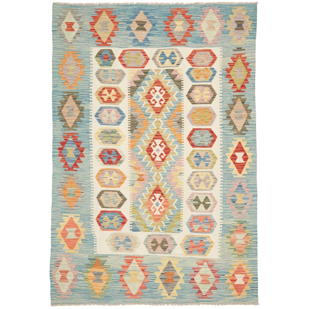 Tappeto Kilim Afghanistan beige 150x217 Tappeto Kilim Afghanistan beige 150x217