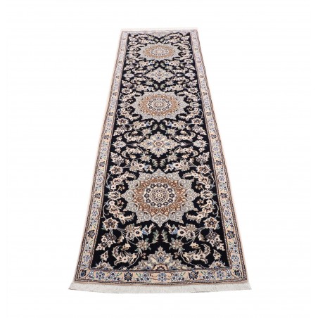 Tappeto Nain 9La Persia beige grigio 82x295