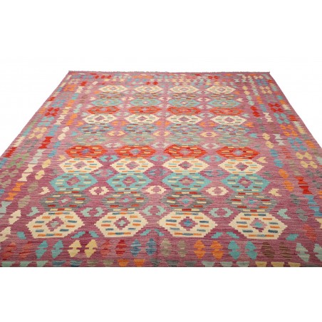 Tappeto Kilim Afghanistan marrone giallo 247x293