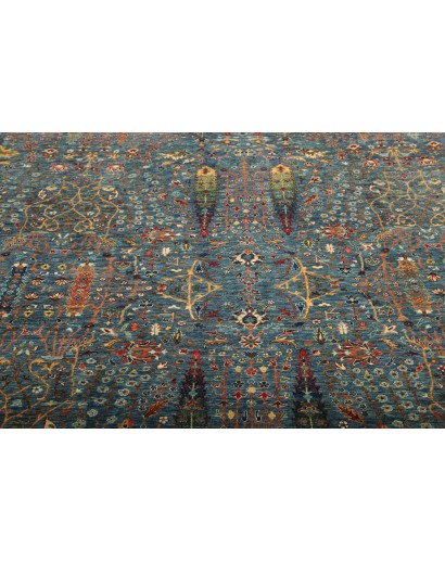Tappeto Shahi Fine Pakistan azzurro marrone 207x295