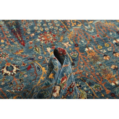 Tappeto Shahi Fine Pakistan azzurro marrone 207x295