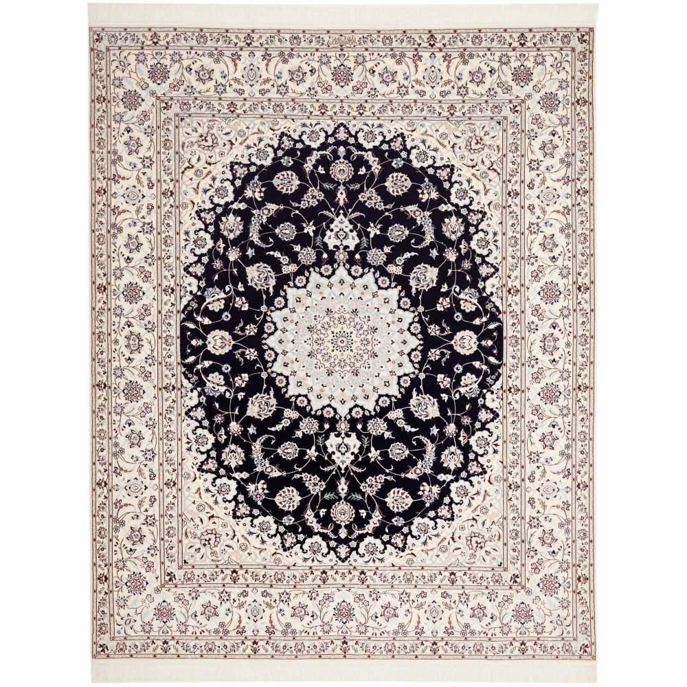 Tappeto Nain 6La Persia blu 205x261 Tappeto Nain 6La Persia blu 205x261