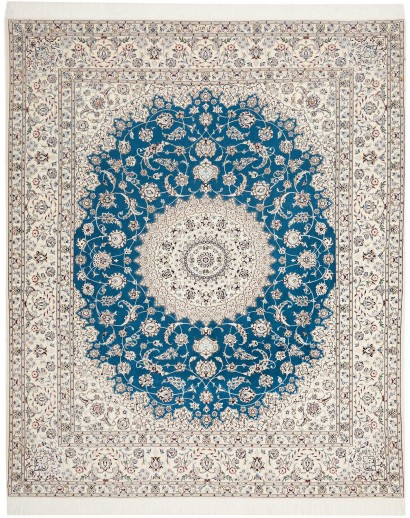 Tappeto Nain 6La Persia bianco grigio 213x260