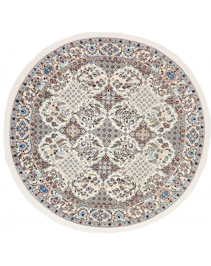 Tappeto Nain 6La Persia bianco blu 194x205