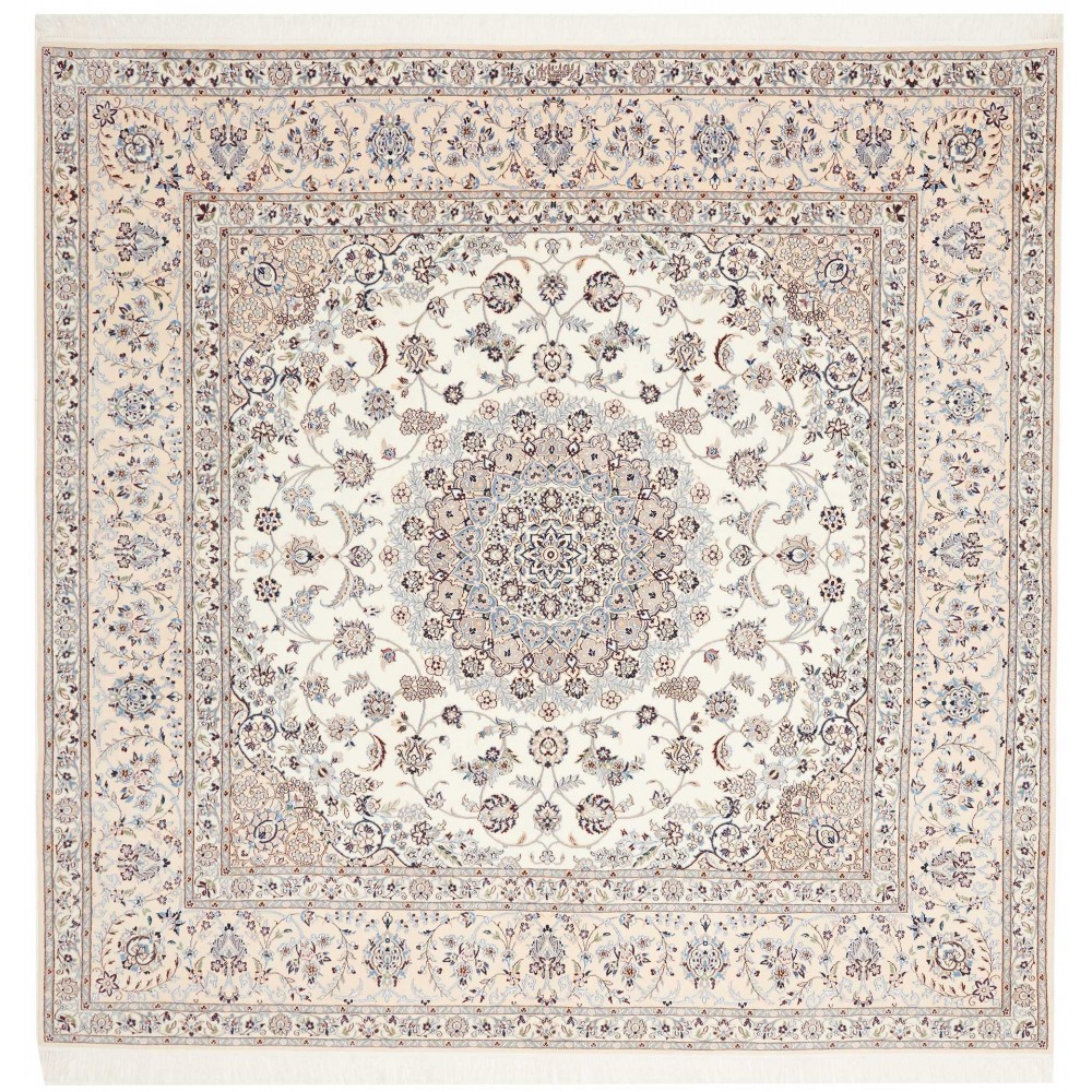 Tappeto Nain 6La Persia bianco 209x205 Tappeto Nain 6La Persia bianco 209x205