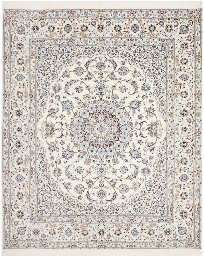 Tappeto Nain 6La Persia bianco grigio 210x251