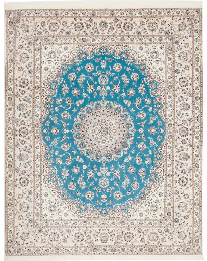 Tappeto Nain 6La Persia bianco blu 207x260