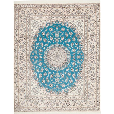 Tappeto Nain 6La Persia bianco blu 207x260