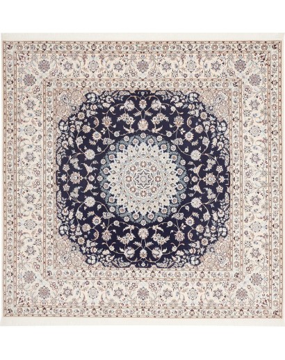 Tappeto Nain 6La Persia bianco grigio 211x208
