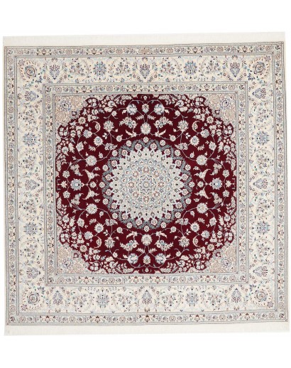 Tappeto Nain 6La Persia bianco marrone 203x201
