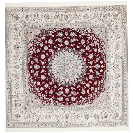 Tappeto Nain 6La Persia bianco marrone 203x201