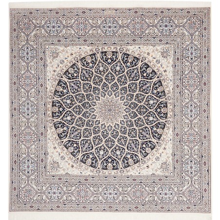 Tappeto Nain 6La Persia bianco grigio 204x206