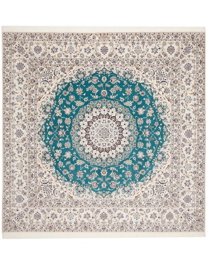 Tappeto Nain 6La Persia bianco grigio 253x248