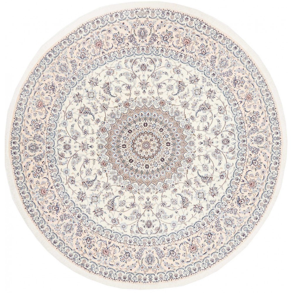 Tappeto Nain 6La Persia bianco 245x245 Tappeto Nain 6La Persia bianco 245x245