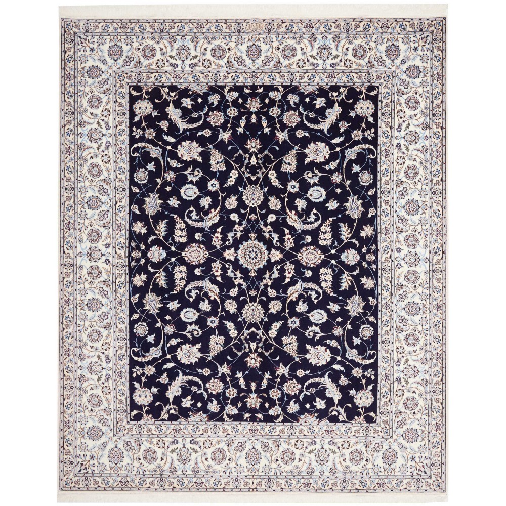 Tappeto Nain 6La Persia grigio blu 208x253 Tappeto Nain 6La Persia grigio blu 208x253