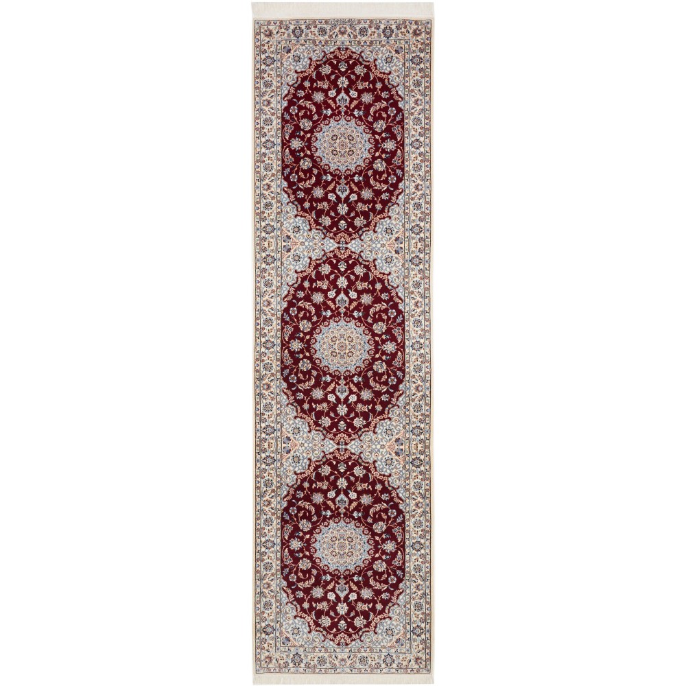 Tappeto Nain 6La Persia beige marrone 84x315 Tappeto Nain 6La Persia beige marrone 84x315