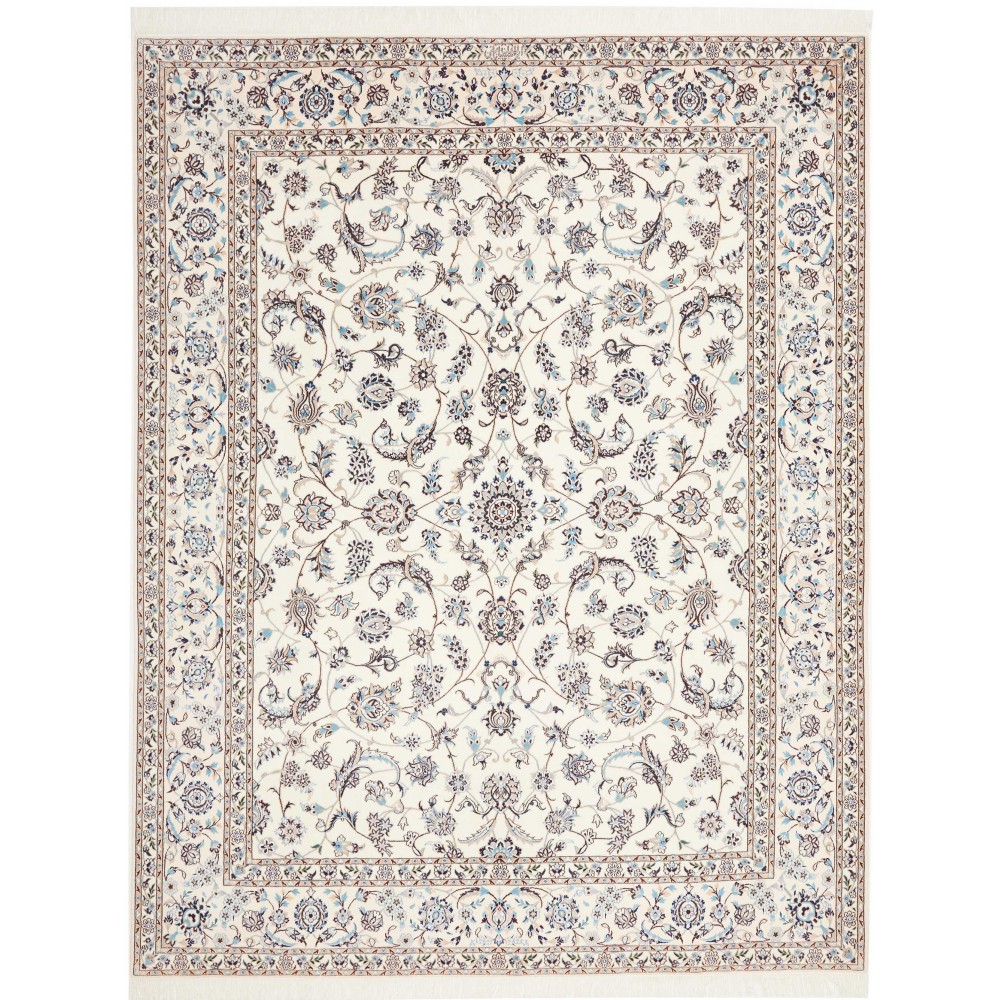 Tappeto Nain 6La Persia bianco grigio 197x250 Tappeto Nain 6La Persia bianco grigio 197x250