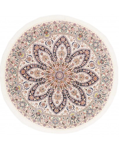Tappeto Nain 6La Persia bianco marrone 152x152