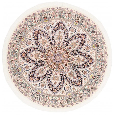 Tappeto Nain 6La Persia bianco marrone 152x152