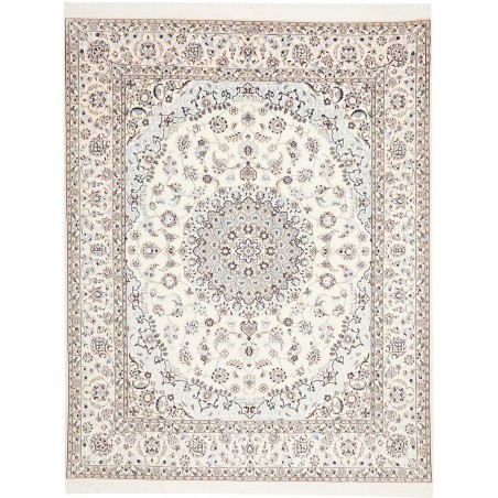 Tappeto Nain 6La Persia bianco grigio 162x210