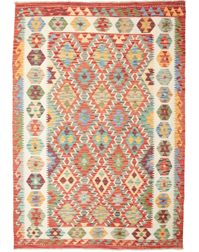 Tappeto Kilim Afghanistan marrone 166x229