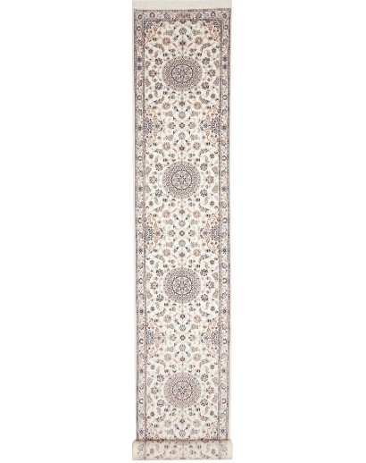 Tappeto Nain 6La Persia bianco grigio 80x600
