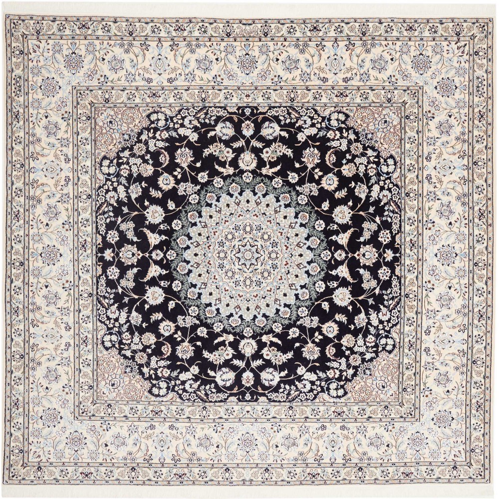 Tappeto Nain 6La Persia grigio 214x206 Tappeto Nain 6La Persia grigio 214x206