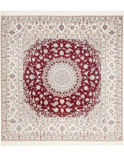 Tappeto Nain 6La Persia bianco marrone 203x212