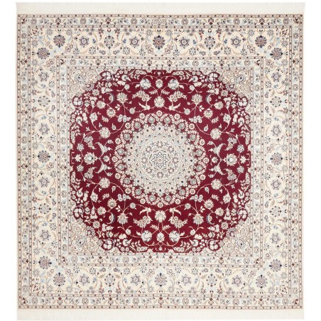 Tappeto Nain 6La Persia bianco marrone 203x212