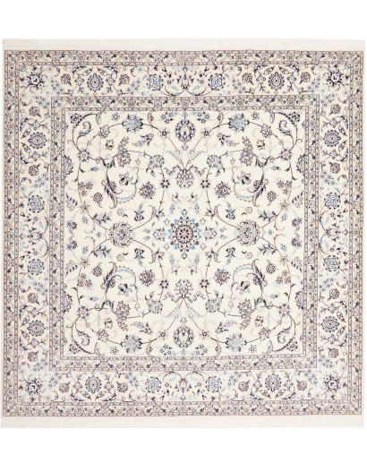 Tappeto Nain 6La Persia bianco grigio 208x210