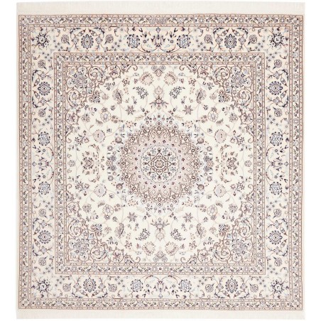 Tappeto Nain 6La Persia bianco grigio 205x213