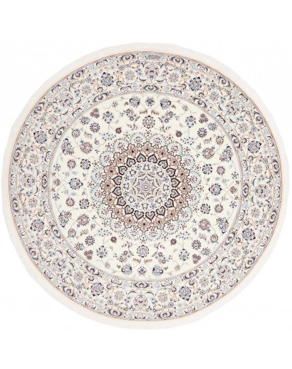 Tappeto Nain 6La Persia bianco grigio 200x200