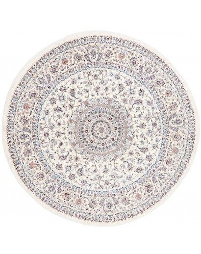 Tappeto Nain 6La Persia bianco grigio 246x246