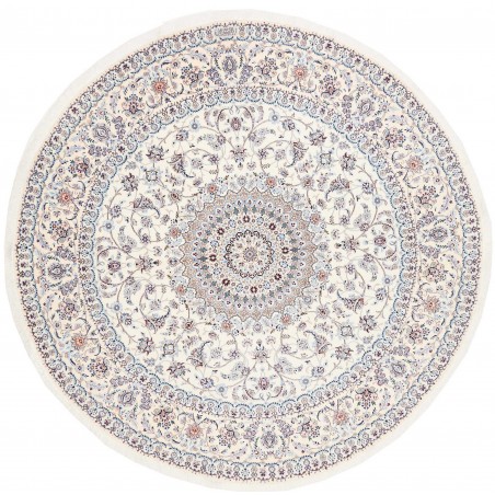 Tappeto Nain 6La Persia bianco grigio 246x246