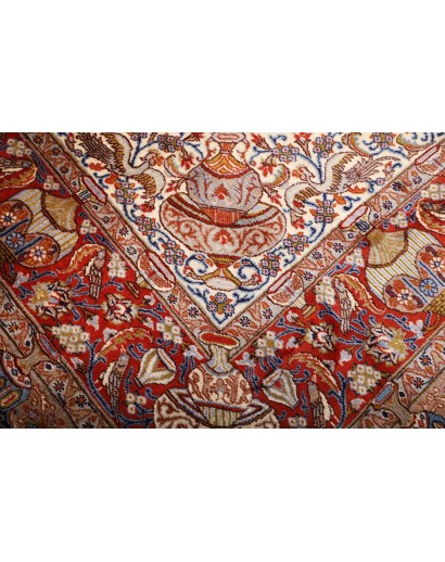 Tappeto Kashamr Zirkhaki Persia marrone bianco 290x394